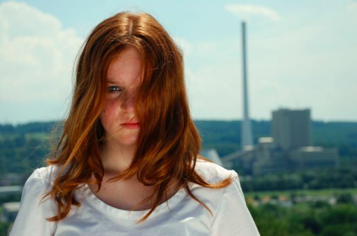 Hanna Schwamborn as Lys. Photo by Melanie Biederer, courtesy Filmakademie Baden-Wurttemberg.
