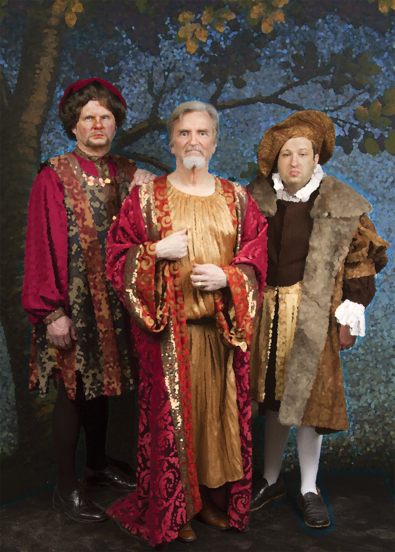 Chris Peterson, Michael Hulslander, and Jacob Rourke in Ruddigore (Photo: Patrick André)