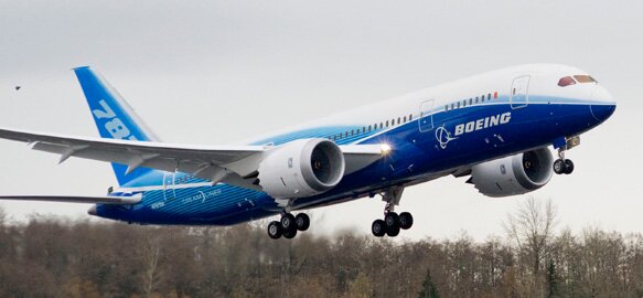 Boeing 787 taking off, unlike the state economy (Photo: Boeing)