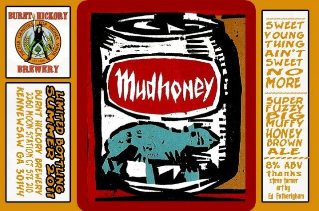 Mudhoney Beer Label