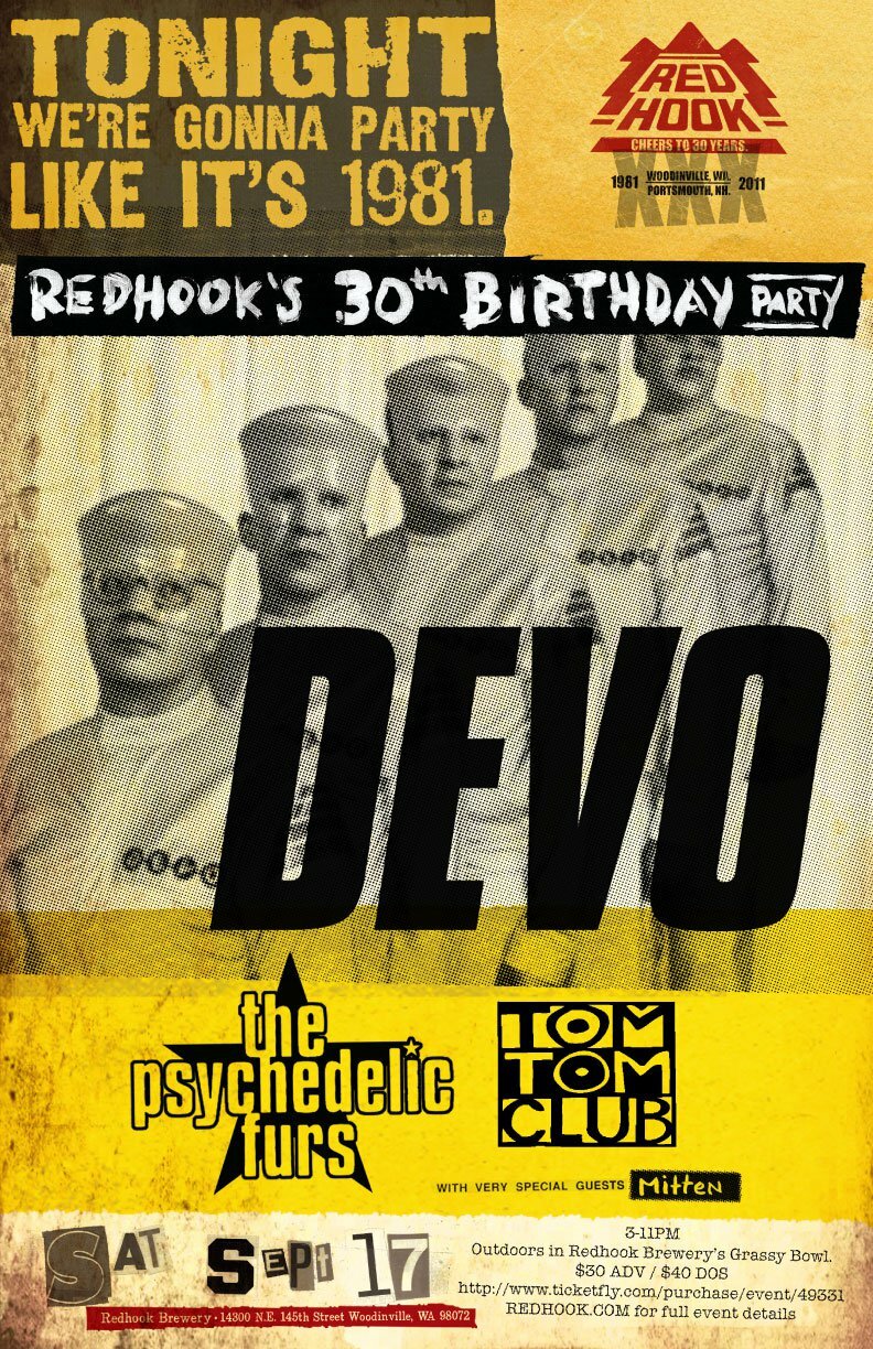 Red Hook Brewery's 30th Anniversary with Devo