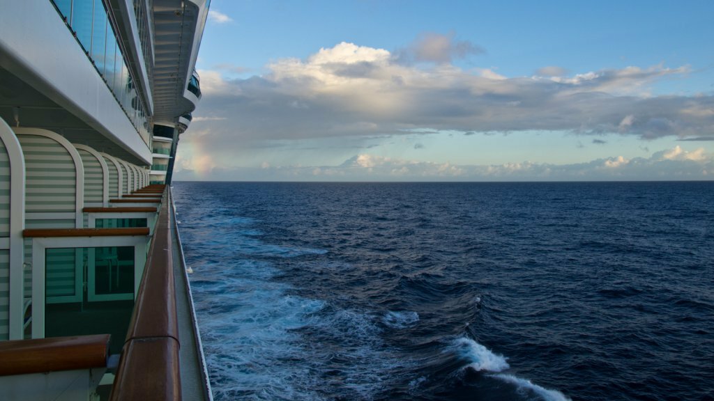 The view from a balcony on Deck 7 of Royal Caribbean's Serenade of the Seas (Photo: MvB)