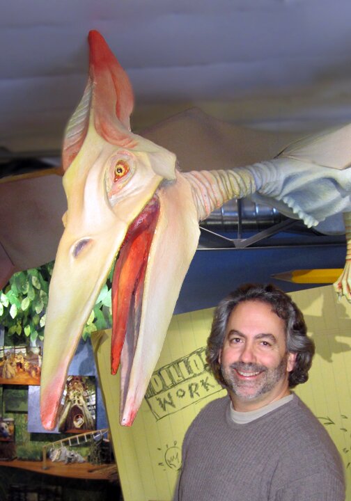 Mike Dillon & pterodactyl (Photo: Dillon Works)