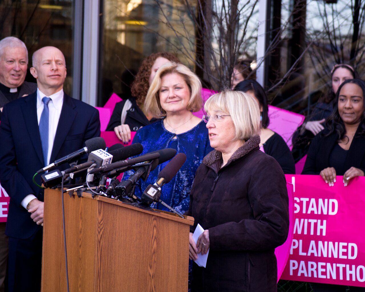 Senator Patty Murray with Planned Parenthood's Chris Charbonneau (Photo: MvB)