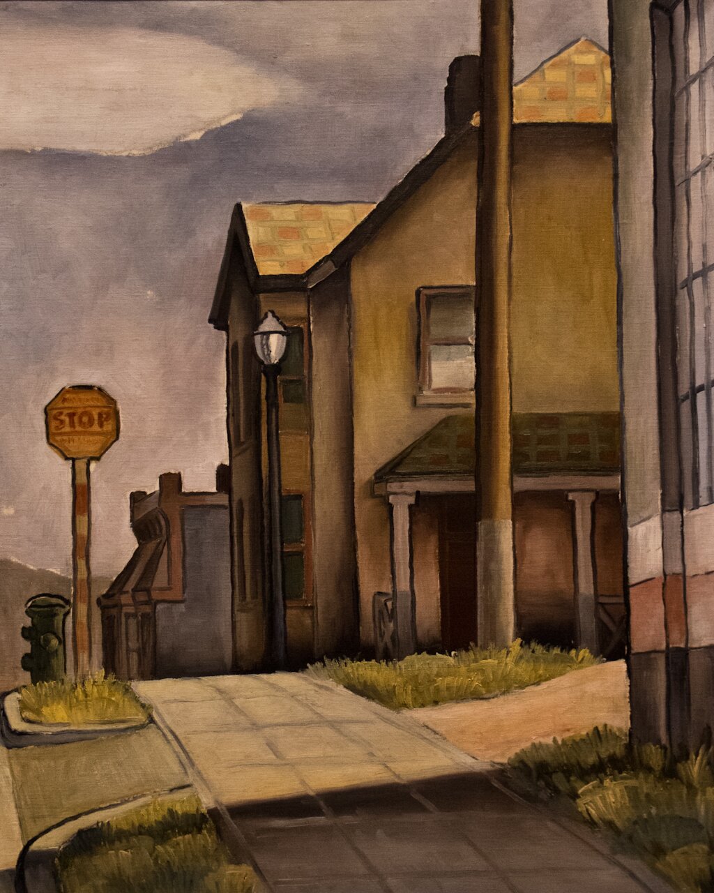 "Houses" at 12th Avenue & King Street (1935) Oil on canvas, Kamekichi Tokita, Collection of Mark and Lori Hashimoto (Photo: MvB)