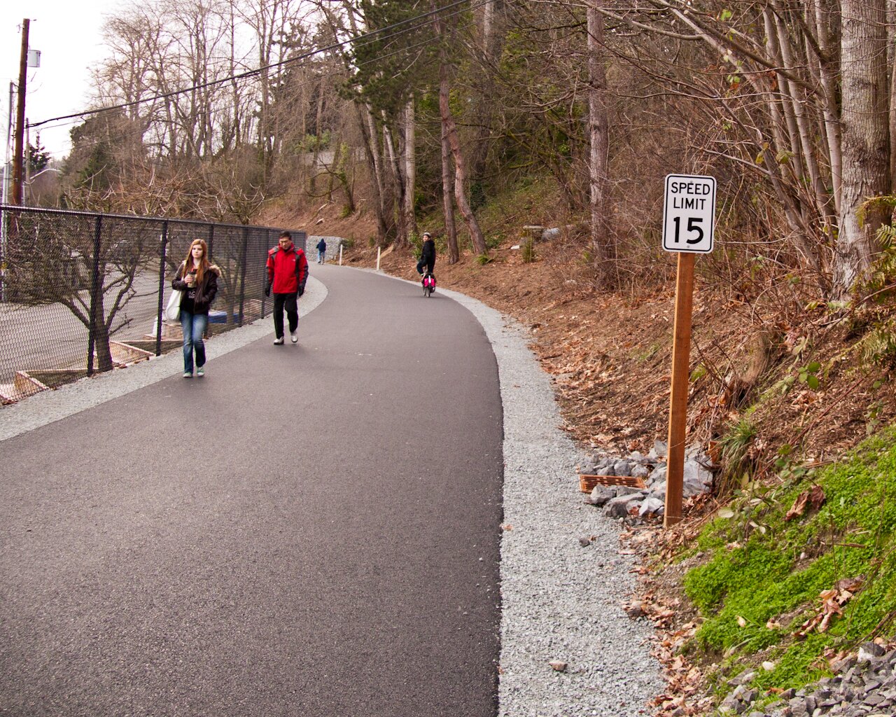 Newly renovated northern stretch of the Burke-Gilman Trail (Photo: MvB)
