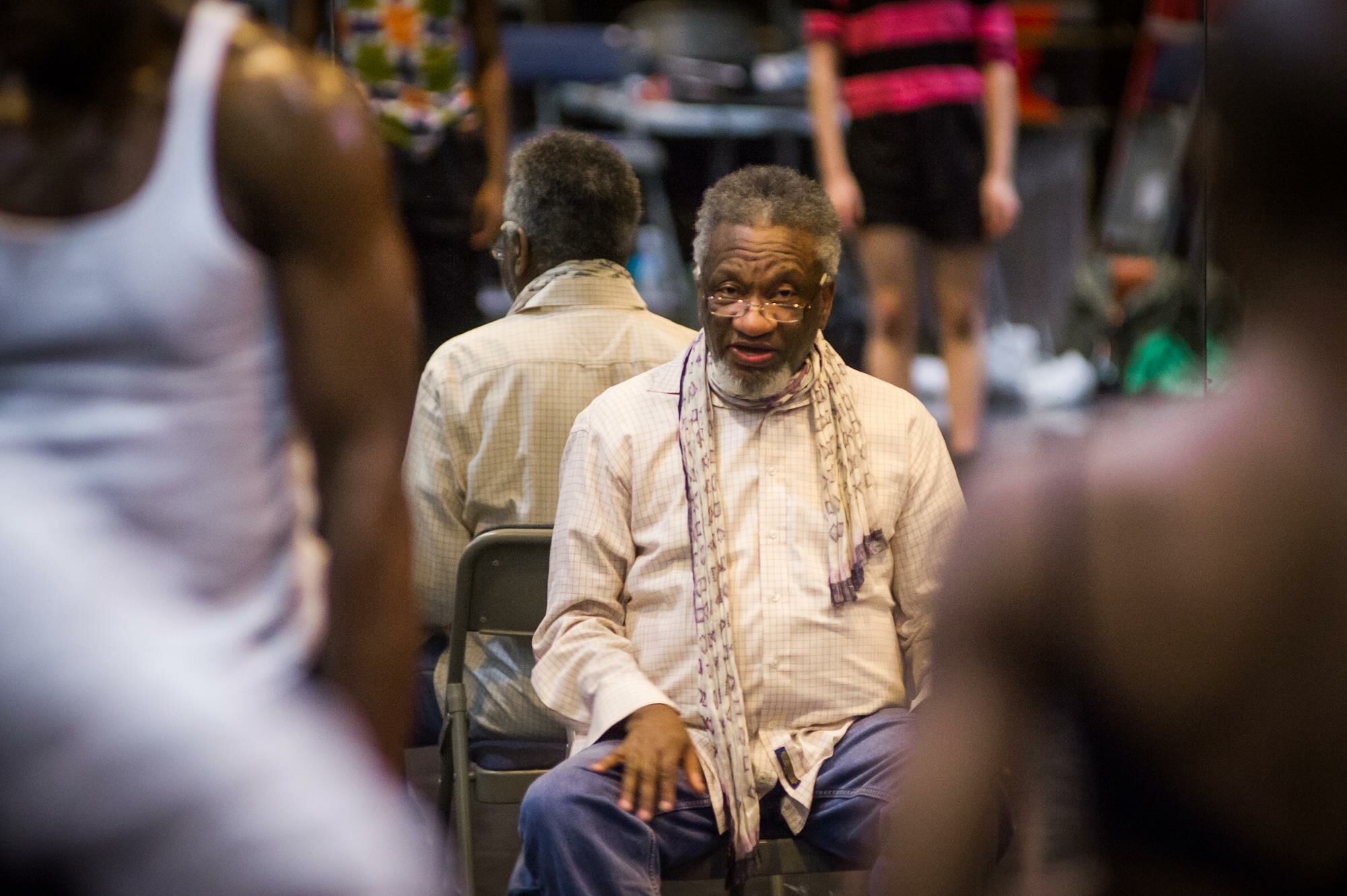 Donald Byrd in rehearsal for "A Meeting Place." (Photo: Nate Watters)