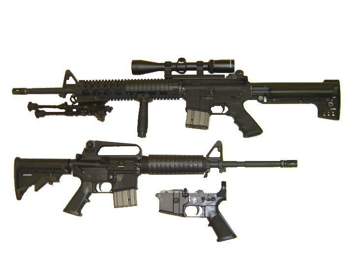 AR-15 rifle with a Stag lower receiver California legal (only with fixed 10-round magazine) (Photo: Wikipedia)